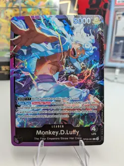 Monkey.D.Luffy OP09-061 SR Leader Starter Deck 26 Holo Foil One Piece TCG - Image 1
