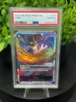 Sabo PRB02-014 One Piece 2025 Premium Booster Foil PSA 10 Gem Mint 💎 - Image 1