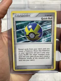 Pokemon Quick Ball 10/11 NM Near Mint Promo 2007 TCG Nintendo Trainer Card - Image 1