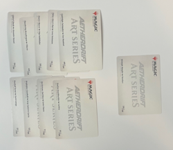 Magic the Gathering Art Series Card Lot of (10) Aetherdrift - 1 Gold Signature - Image 2