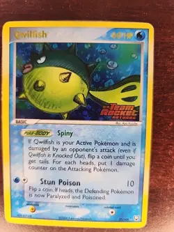 Quilfish Holo Ex Team Rocket Returns Pokemon Card WOTC - Image 3