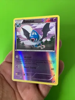 Swoobat 51/114 Black & White Reverse Holo Pokemon Card LP+ - Image 3