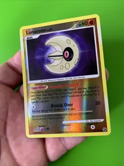 Lunatone 76/106 Great Encounters Reverse Holo Pokemon Card LP+ - Image 4