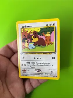 Teddiursa 65/75 1st Edition Neo Discovery Pokemon Card LP+ - Image 3