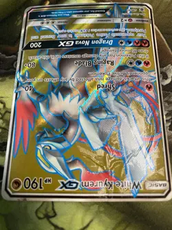 White Kyurem GX SM141 Sm Holo Pokemon TCG Card Dmg - Image 5