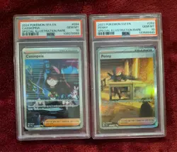 LOT Pokemon PSA 10 cards CASSIOPEIA 094/064 Shrouded Fable PENNY 252/198 SV Base - Image 1
