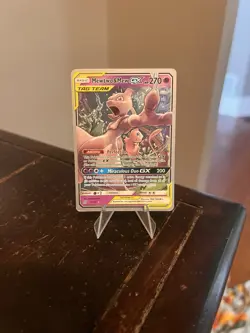 Pokemon 2019 TCG Mewtwo & Mew GX Tag Team Card 71/236 World Championships LP - Image 1