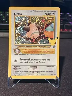 Pokemon TCG Card Cleffa 20/111 Celebrations 25th Anniversary Holo NM - Image 1
