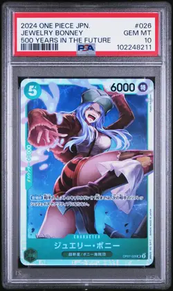 2024 One Piece Jewelry Bonney OP07-026 Japanese PSA 10 Graded Card - Image 1