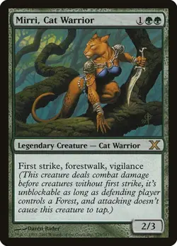 Mirri, Cat Warrior 10th Edition LP MTG - Image 1