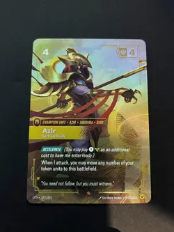 Azir - Sovereign [SFD - 177/221] - NM [Foil] TCG Riftbound - Image 1