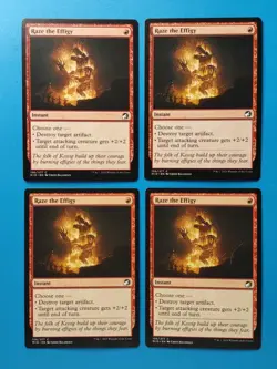 MTG 4x Raze the Effigy x4 NM Innistrad Midnight Hunt Magic Playset - Image 1