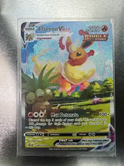 Flareon VMAX SWSH180 Black Star Promo Foil Holo Pokemon Card Standard Size NM/M - Image 4