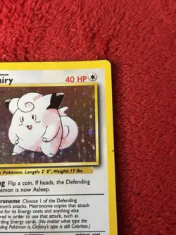 Clefairy 005/102 Base Set Holo Wotc Pokemon Card 1999 Played - Image 2