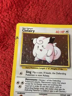 Clefairy 005/102 Base Set Holo Wotc Pokemon Card 1999 Played - Image 3