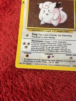 Clefairy 005/102 Base Set Holo Wotc Pokemon Card 1999 Played - Image 4