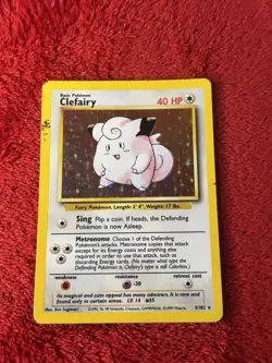 Clefairy 005/102 Base Set Holo Wotc Pokemon Card 1999 Played - Image 5