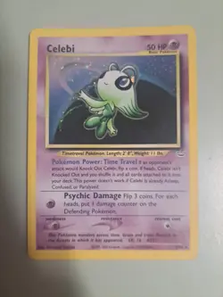 Pokemon TCG Neo Revelation Celebi 3/64 Holo LP Card - Image 1