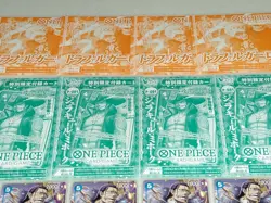 One Piece Card Game Crocodile Mihawk Trafalgar Law 4 Card Set Japan - Image 3