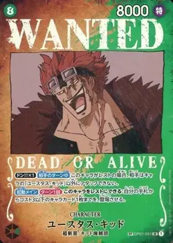 One Piece Card Game Eustace Kid SP Parallel Fanart Japan - Image 1