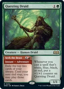 Questing Druid - Near Mint MTG Wilds of Eldraine - Image 1