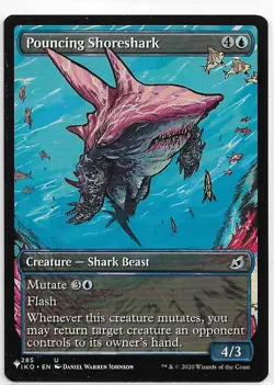 MTG magic 1x Pouncing Shoreshark (M/NM) The List Reprints - Image 1