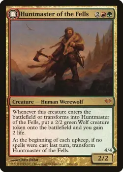 Huntmaster of the Fells (Ravager of the Fells) -Foil Light Play MTG - Image 1