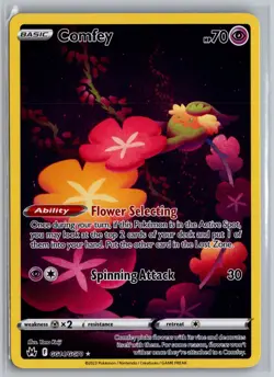 Comfey GG14/GG70 Galarian Gallary Crown Zenith NM Pokemon Card - Image 1
