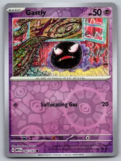 Gastly 092/165 Pokemon Card 151 Mew EN Reverse Holo - Image 1