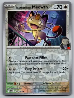 Team Rocket's Mareep 064/182 DESTINED RIVALS DRI POKEMON CARD REVERSE HOLO - Image 1