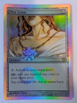 MTG Mox Lotus Alternate Foil Unhinged Card 124/140 - Image 1