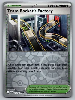 Team Rocket's Factory 173/182 DESTINED RIVALS DRI POKEMON CARD REVERSE HOLO - Image 1