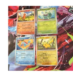 Pokemon costco reverse cosmos holo Charmander Bulbasaur Squirtle Pikachu - Image 1