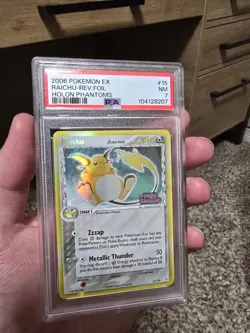 Pokemon 2006 Holon Phantoms Raichu Delta Species Reverse Holo 15/110 PSA 7 - Image 2