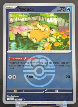Pokemon Psyduck #039/217 English Ascended Heroes Reverse Holo Love Ball - Image 1