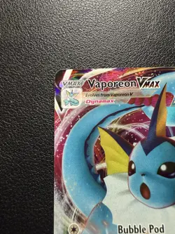 2021 Pokemon SWSH07 #030/203- Vaporeon VMAX - Ultra Rare - Image 2