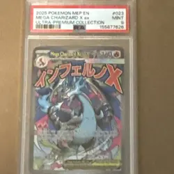 Pokemon Mega Charizard X EX 023 Ultra-Premium Collection PSA 9 360HP Holo Eng - Image 1