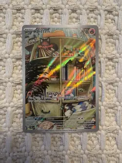 Pokemon TCG Litten SV05 Temporal Forces 167/162 Illustration Rare Holo Full Art - Image 2