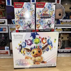 Factory Sealed Pokemon TCG Prismatic Evolutions ETB + Booster Bundle x2 - Image 1