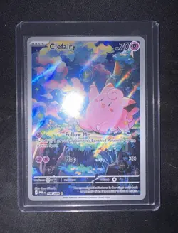 Pokemon TCG Lillie's Clefairy ex 184/159 Sv09 SIR Holo EN 190HP Basic Psychic - Image 1