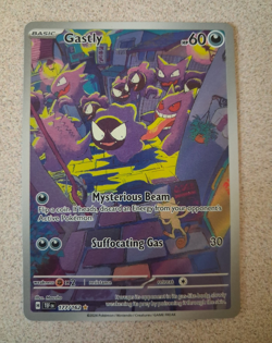 Pokemon Company Gastly Illustration Rare Holo 177/162 SV05 Temporal Forces - Image 1