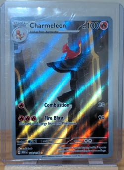 Pokemon TCG Charmeleon 169/165 Sv2a 151 Full Art Rare Holo Black English - Image 1