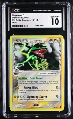 Pokemon Rayquaza EX Delta Species Holo #13 CGC 10 Gem Mint - Image 1