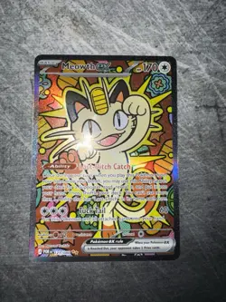 Pokemon TCG : Perfect Order - Meowth Ex 121/088 Special Illustration Rare SIR - Image 1