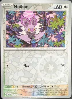Noibat 90/131 Reverse Holo Prismatic Evolutions - Pokemon TCG - Mint - Image 1
