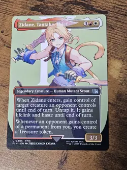 Zidane, Tantalus Thief Final Fantasy Borderless Uncommon Magic The Gathering MTG - Image 1