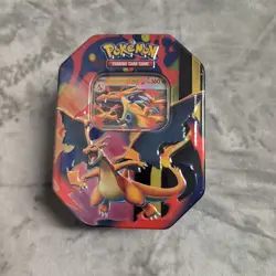 Pokemon TCG Mega Charizard Y Tin Multicolor Metal 2026 NEW! - Image 1