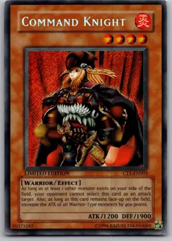Command Knight Secret Rare 2004 Collectors Tin CT1-EN003 LP - Image 1