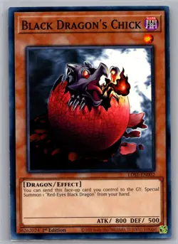 Black Dragon's Chick LDS1-EN002 Legendary Duelists: Season 1 Yu-Gi-Oh NM - Image 1