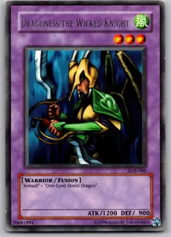 Dragoness the Wicked Knight LOB-086 R 1st Edition LP - Image 1